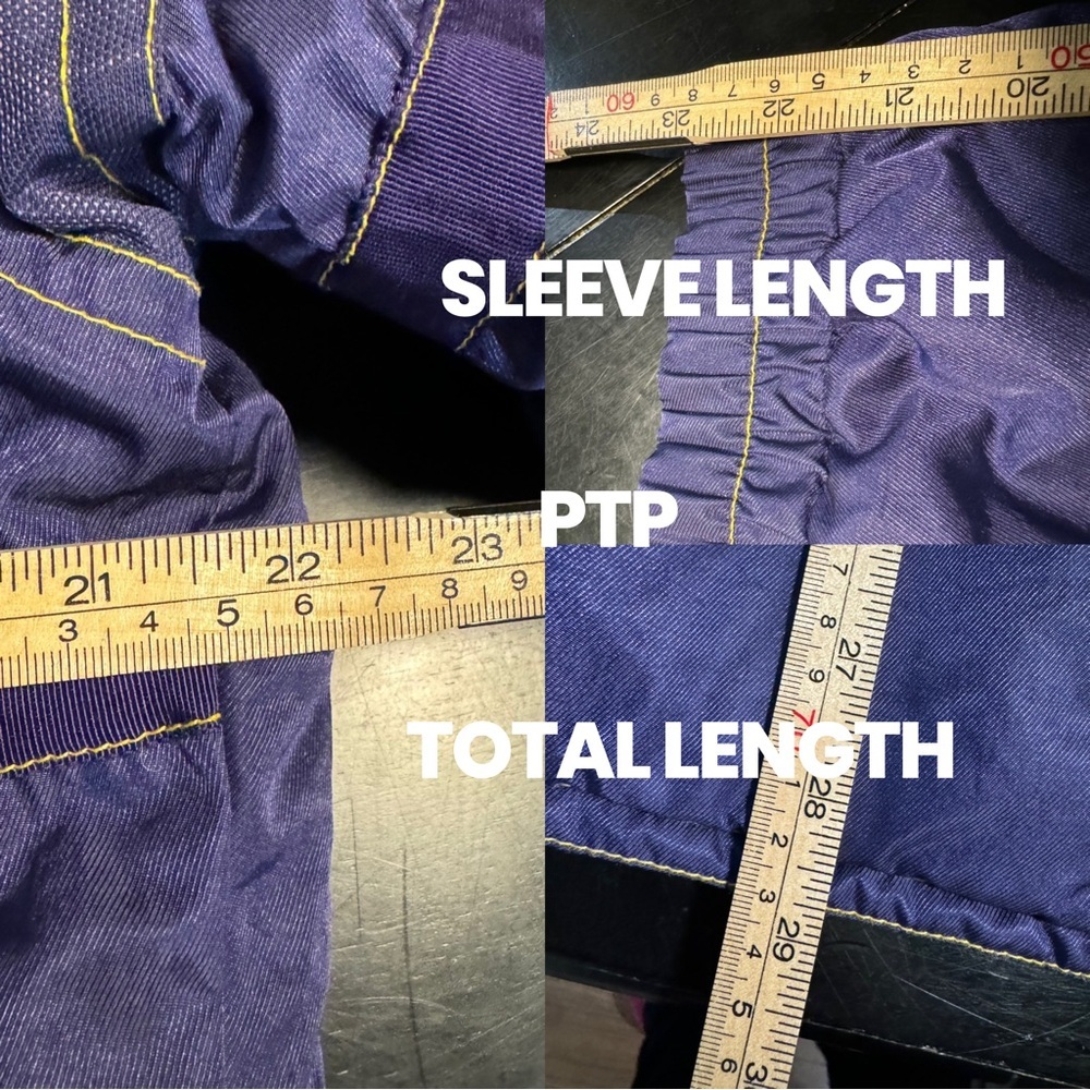 Vintage 90's Reusch Active Wear Purple Hooded Ski Snow Jacket Embroidered Med - Picture 10 of 15